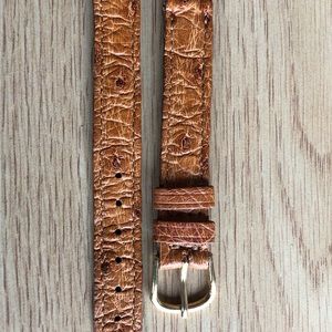 100% Authentic deBeer Paris Genuine NWOT Ostrich Watch Strap 12mm